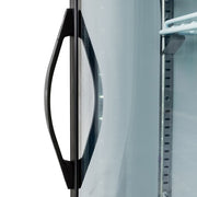 MoTak MGD-1DF-16-HC 25" One Section Display Freezer w/ Swing Doors - Bottom Mount Compressor, Black, 115v