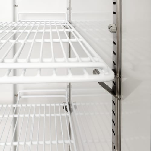 MoTak MGD-1DF-16-HC 25" One Section Display Freezer w/ Swing Doors - Bottom Mount Compressor, Black, 115v