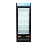 MoTak MGD-1DF-23-HC 26 4/5" One Section Display Freezer w/ Swing Door - Bottom Mount Compressor, Black, 115v