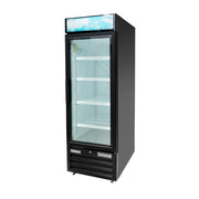 MoTak MGD-1DF-23-HC 26 4/5" One Section Display Freezer w/ Swing Door - Bottom Mount Compressor, Black, 115v