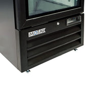 MoTak MGD-1DF-23-HC 26 4/5" One Section Display Freezer w/ Swing Door - Bottom Mount Compressor, Black, 115v
