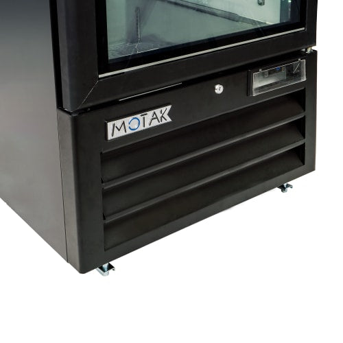 MoTak MGD-1DF-23-HC 26 4/5" One Section Display Freezer w/ Swing Door - Bottom Mount Compressor, Black, 115v