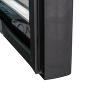 MoTak MGD-1DF-23-HC 26 4/5" One Section Display Freezer w/ Swing Door - Bottom Mount Compressor, Black, 115v