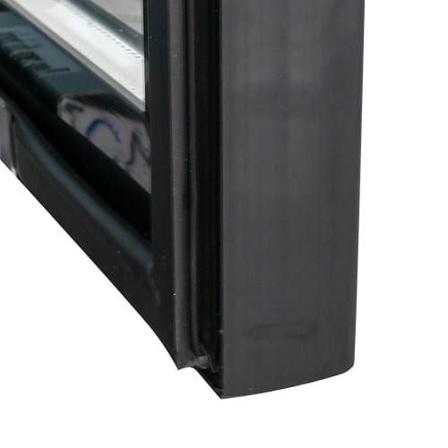 MoTak MGD-1DF-23-HC 26 4/5" One Section Display Freezer w/ Swing Door - Bottom Mount Compressor, Black, 115v