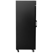 MoTak MGD-1DR-23-X 28 3/8" One Section Glass Door Merchandiser - (1) Right Hinge Door, Black, 115v