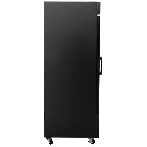MoTak MGD-1DR-23-X 28 3/8" One Section Glass Door Merchandiser - (1) Right Hinge Door, Black, 115v