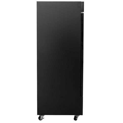 MoTak MGD-1DR-23-X 28 3/8" One Section Glass Door Merchandiser - (1) Right Hinge Door, Black, 115v