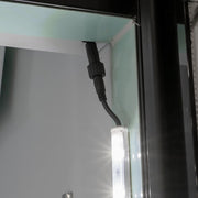 MoTak MGD-1DR-23-X 28 3/8" One Section Glass Door Merchandiser - (1) Right Hinge Door, Black, 115v