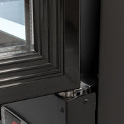 MoTak MGD-1DR-23-X 28 3/8" One Section Glass Door Merchandiser - (1) Right Hinge Door, Black, 115v