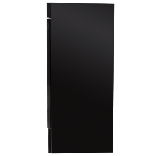 MoTak MGD-2DF-36-HC 39 1/2" Two Section Display Freezer w/ Swing Doors - Bottom Mount Compressor, Black, 115v