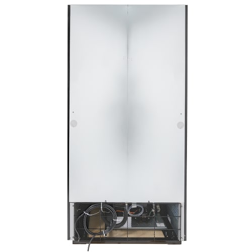 MoTak MGD-2DF-36-HC 39 1/2" Two Section Display Freezer w/ Swing Doors - Bottom Mount Compressor, Black, 115v