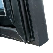MoTak MGD-2DF-36-HC 39 1/2" Two Section Display Freezer w/ Swing Doors - Bottom Mount Compressor, Black, 115v