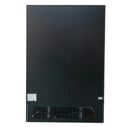 MoTak MGD-2DF-48-HC 54" Two Section Display Freezer w/ Swing Doors - Bottom Mount Compressor, Black, 115v