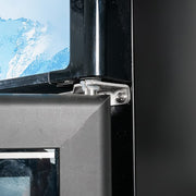 MoTak MGD-2DR-36-HC 39 1/2" Two Section Glass Door Merchandiser - (2) Left/Right Hinge Doors, Black, 115v