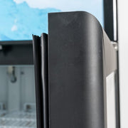 MoTak MGD-2DR-36-HC 39 1/2" Two Section Glass Door Merchandiser - (2) Left/Right Hinge Doors, Black, 115v