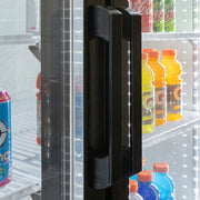 MoTak MGD-2DR-48-X 53 1/8" Two Section Glass Door Merchandiser - (2) Left/Right Hinge Doors, Black, 115v