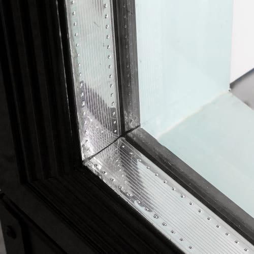 MoTak MGD-2DR-48-X 53 1/8" Two Section Glass Door Merchandiser - (2) Left/Right Hinge Doors, Black, 115v