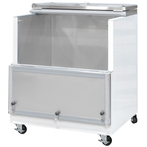 MoTak MMC34-X Milk Cooler w/ Top & Side Access - (512) Half Pint Carton Capacity, 115v