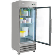 MoTak MSD-1DR-BAL-27-G-X 29" One Section Reach In Refrigerator - (1) Right Hinge Glass Door, 115v