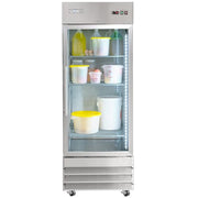 MoTak MSD-1DR-BAL-27-G-X 29" One Section Reach In Refrigerator - (1) Right Hinge Glass Door, 115v