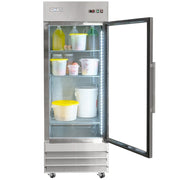 MoTak MSD-1DR-BAL-27-G-X 29" One Section Reach In Refrigerator - (1) Right Hinge Glass Door, 115v