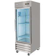 MoTak MSD-1DR-BAL-27-G-X 29" One Section Reach In Refrigerator - (1) Right Hinge Glass Door, 115v