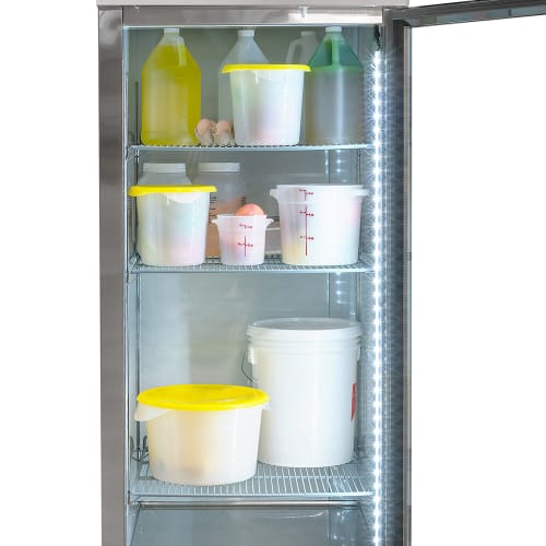 MoTak MSD-1DR-BAL-27-G-X 29" One Section Reach In Refrigerator - (1) Right Hinge Glass Door, 115v