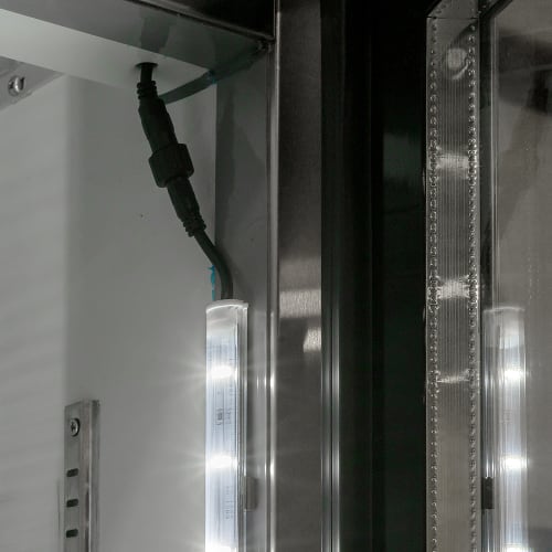 MoTak MSD-1DR-BAL-27-G-X 29" One Section Reach In Refrigerator - (1) Right Hinge Glass Door, 115v