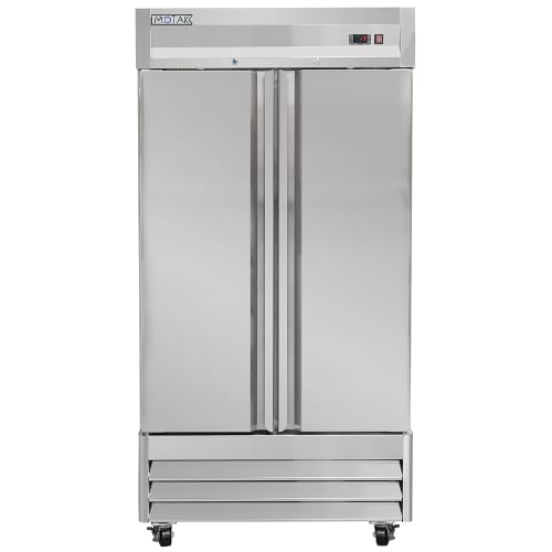 MoTak MSD-2DF-BAL-35-X 39 1/2" Two Section Reach In Freezer, (2) Left/Right Hinge Solid Doors, 115v