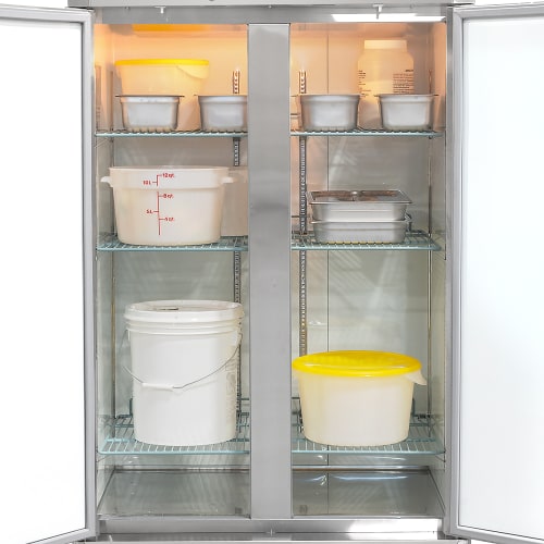 MoTak MSD-2DF-BAL-35-X 39 1/2" Two Section Reach In Freezer, (2) Left/Right Hinge Solid Doors, 115v