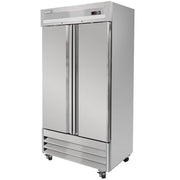 MoTak MSD-2DR-BAL-35-X 39 1/2" Two Section Reach In Refrigerator - (2) Left/Right Hinge Solid Doors, 115v