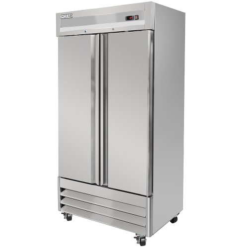 MoTak MSD-2DR-BAL-35-X 39 1/2" Two Section Reach In Refrigerator - (2) Left/Right Hinge Solid Doors, 115v