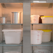MoTak MSD-2DR-BAL-35-X 39 1/2" Two Section Reach In Refrigerator - (2) Left/Right Hinge Solid Doors, 115v