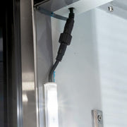 MoTak MSD-2DR-BAL-54-G-X 54" Two Section Reach In Refrigerator - (2) Left/Right Hinge Glass Doors, 115v