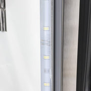 MoTak MSD-2DR-BAL-54-G-X 54" Two Section Reach In Refrigerator - (2) Left/Right Hinge Glass Doors, 115v