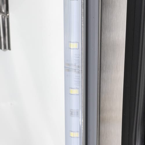 MoTak MSD-2DR-BAL-54-G-X 54" Two Section Reach In Refrigerator - (2) Left/Right Hinge Glass Doors, 115v