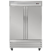 MoTak MSD-2DR-BAL-X 54" Two Section Reach In Refrigerator, (2) Left/Right Hinge Solid Doors, 115v