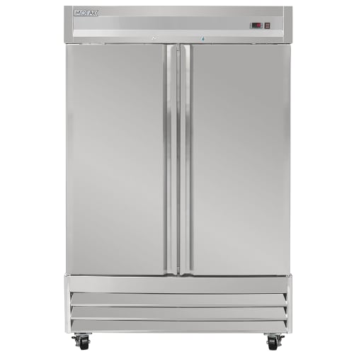 MoTak MSD-2DR-BAL-X 54" Two Section Reach In Refrigerator, (2) Left/Right Hinge Solid Doors, 115v