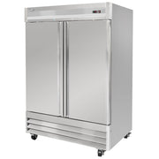 MoTak MSD-2DR-BAL-X 54" Two Section Reach In Refrigerator, (2) Left/Right Hinge Solid Doors, 115v