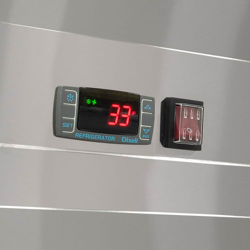 MoTak MSD-2DR-BAL-X 54" Two Section Reach In Refrigerator, (2) Left/Right Hinge Solid Doors, 115v