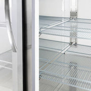 MoTak MSD-3DR-BAL-80-G-X 80 4/5" Three Section Reach In Refrigerator, (3) Left/Right Hinge Glass Doors, 115v