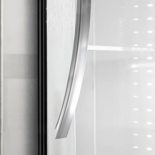 MoTak MSD-3DR-BAL-80-G-X 80 4/5" Three Section Reach In Refrigerator, (3) Left/Right Hinge Glass Doors, 115v