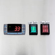 MoTak MSD-3DR-BAL-80-G-X 80 4/5" Three Section Reach In Refrigerator, (3) Left/Right Hinge Glass Doors, 115v