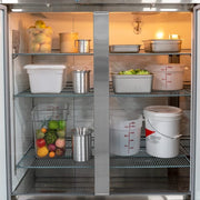 MoTak MSD-3DR-BAL-X 80 4/5" Three Section Reach In Refrigerator, (3) Left/Right Hinge Solid Doors, 115v