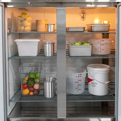 MoTak MSD-3DR-BAL-X 80 4/5" Three Section Reach In Refrigerator, (3) Left/Right Hinge Solid Doors, 115v