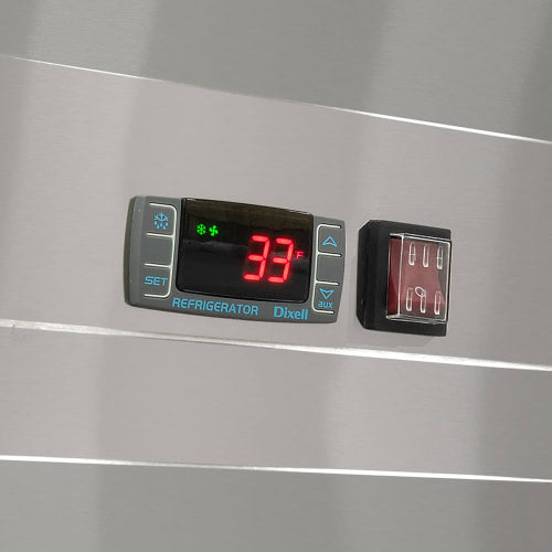 MoTak MSD-3DR-BAL-X 80 4/5" Three Section Reach In Refrigerator, (3) Left/Right Hinge Solid Doors, 115v