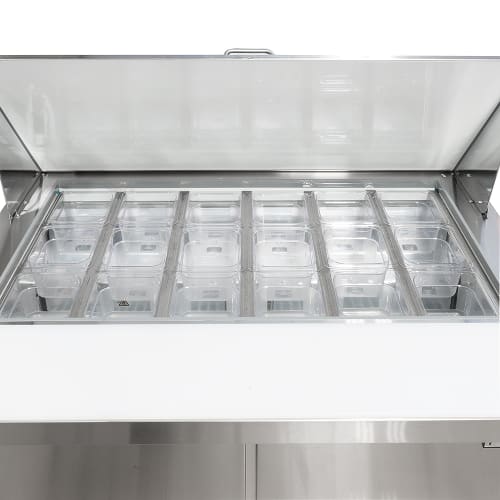 MoTak MST-48-18-X 46 7/8" Mega Top Sandwich/Salad Prep Table w/ Refrigerated Base, 115v
