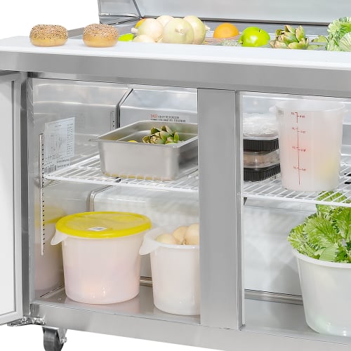 MoTak MST-48-18-X 46 7/8" Mega Top Sandwich/Salad Prep Table w/ Refrigerated Base, 115v