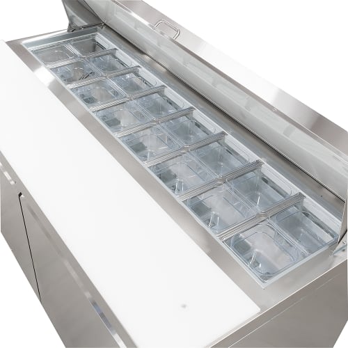 MoTak MST-60-X 60 1/5" Sandwich/Salad Prep Table w/ Refrigerated Base, 115v