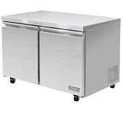 MoTak MUF-48-X 47 1/4" W Undercounter Freezer w/ (2) Section & (2) Door, 115v